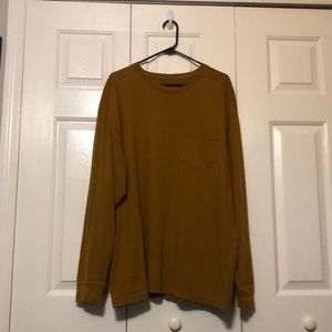 Light Brown RedHead XL Long Sleeve Pocket T Shirt